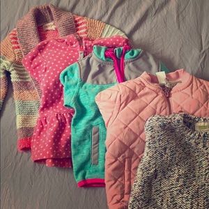 18MO bundle of sweaters for girl